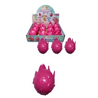 Mini-balle anti-stress en pâte à rebond lent, saveur fruit du dragon, jouet à presser TPR transfrontalier, emballage en boîte, pour jeunes fabricants