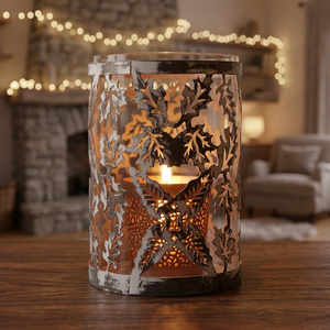 Jaula para velas perforada y grabada - Product Image 3