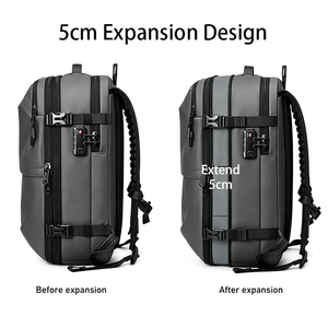 <span class=keywords><strong>Sac</strong></span> à dos de voyage à compression <span class=keywords><strong>sous</strong></span> <span class=keywords><strong>vide</strong></span> avec serrure approuvée TSA, étanche, extensible, pour ordinateur portable, idéal pour les voyages d'affaires et les bagages cabine - Product Image 2