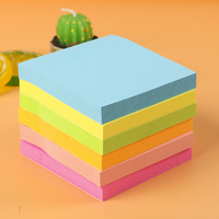 Blocs-notes autocollants en papier, lot économique de 8 blocs de 3x3 cm, couleurs vives, personnalisables, papeterie