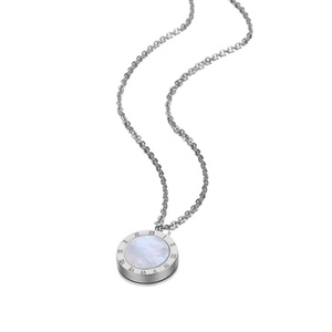 Collar de Moda Navideña 2020 con Colgante de Disco Redondo con Números Romanos, Collar de Acero Inoxidable para Mujer - Product Image 6