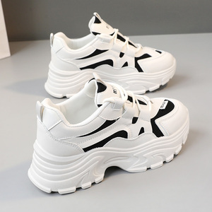 Zapatillas de mujer 2026: Novedad transpirable de malla, antideslizantes, con cordones, suela gruesa y elevada para verano, otoño y primavera. - Product Image 5