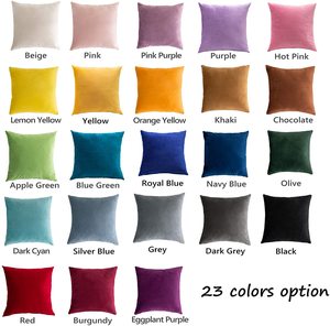 18 X 18 Inch 45 X 45 cm Custom Polyester Square Decorative Pillowcase Luxury Sofa <strong>Velvet</strong> <strong>Cushion</strong> <strong>Covers</strong> - Product Image 1