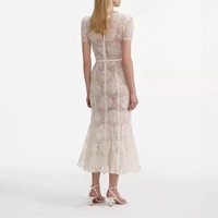 Nouvelles arrivées Bettergirl Ramadan 2026 : Robe longue élégante en mousseline de soie et dentelle, taille cintrée, avec jupe à volants et fleurs en 3D.