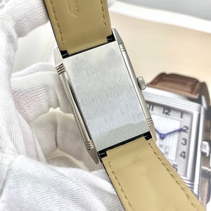Luxury Square Dial 180 Rotating Reverso Tribute Dual-Time Zone Stainless Steel case <b>Automatic</b> Mechanical Watch Quartz <b>Wristwatch</b> - Product Image 5