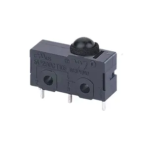 VDE KC WEIPENG Mushroom button HK-04G-L 5A 30V SPDT Electronic Micro Switch With PCB Terminal