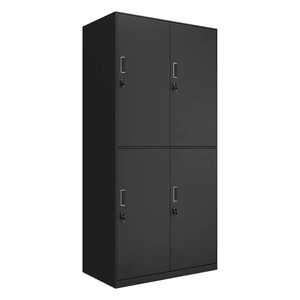 Metal <b>Storage</b> Cabinet 12 Doors Lockable <b>Locker</b> With Recessed Handle For Dormitory Gym Changing Room - Product Image 5