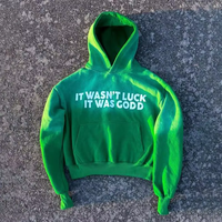 Hoodie Pria Custom Gradient, Model Baggy Oversize, Puff Print Vintage, Warna Pudar, Bahan Tebal, Streetwear, Hoodie Kasual Premium