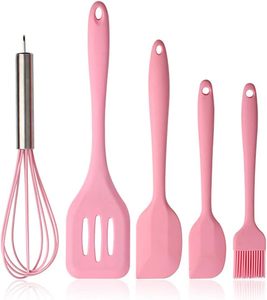 Ensemble de spatules en silicone personnalisées pour mélanger la crème et la pâtisserie, ustensiles de cuisine avec accessoires de cuisine - Product Image 1