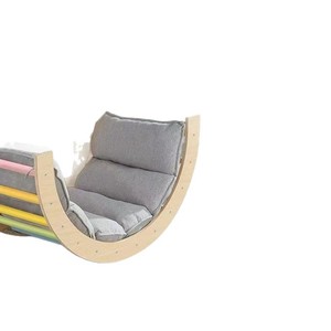 Estructura de Madera para Escalar para Bebés, Forma Geométrica, Madera Maciza, Cama Multifuncional con Función de Balanceo para Jugar en Interiores - Product Image 5