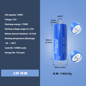 For 2.4V 30Ah LTO Prismatic Lithium Titanate Battery Cell 25000+ Cycles Car Audio <b>Solar</b> Street <b>Light</b> Operating Temperature - Product Image 4