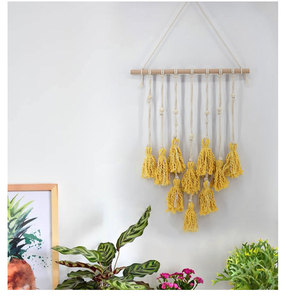 <span class=keywords><strong>Tapiz</strong></span> de macramé tejido a mano con borlas, personalizado, bohemio - Product Image 2