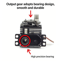 Moteur sans balais à couple élevé GDW DS290MG 4,8 kg, servo à plateau oscillant, accessoire de direction en métal pour pièces d'avion RC hélicoptère 450