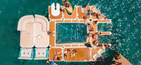 Plateforme flottante gonflable personnalisée de haute qualité pour la détente aquatique