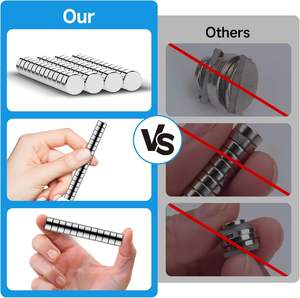 강력한 자성 재료 냉장고 자석 실버 니켈 원형 소형 미니 사이즈 냉장고, 화이트보드, 수학, 사무실 및 가정용 - Product Image 6