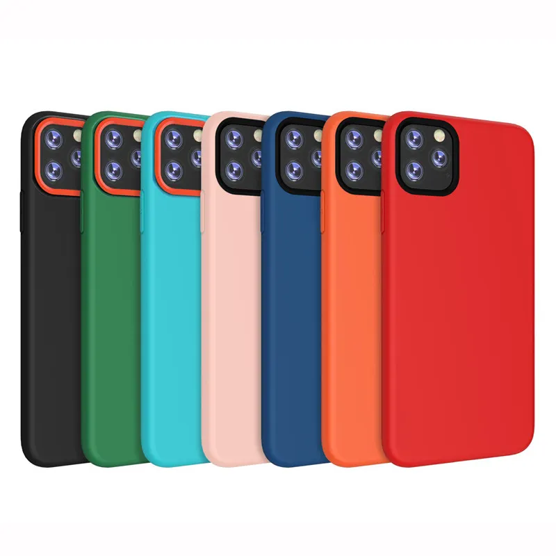 Para iphone 12 case, capa de celular de silicone lavável, capa de celular à prova de choque para iphone 12 11x8 7 6 pro max