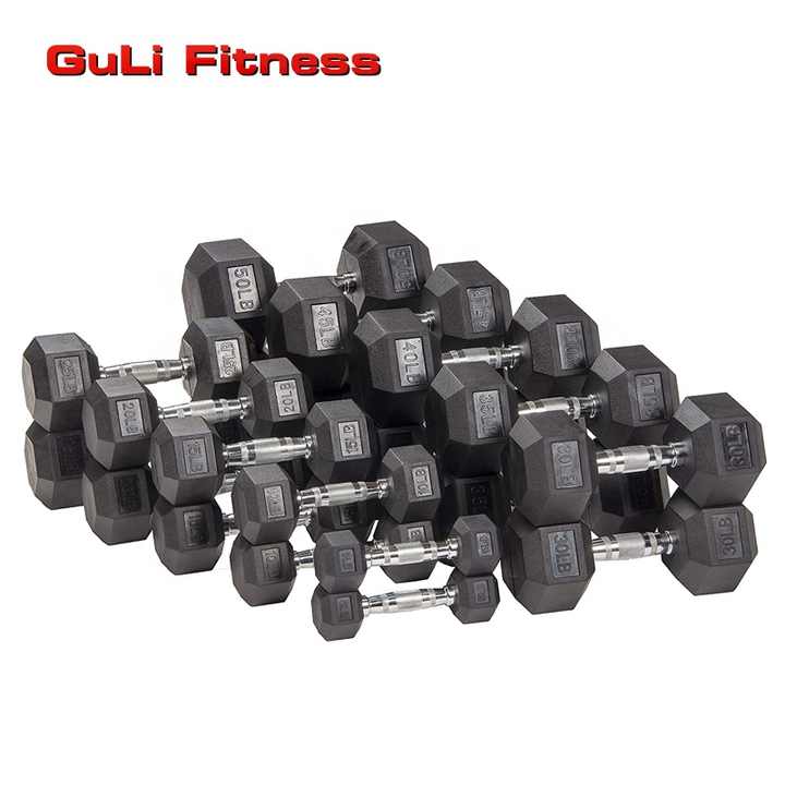 ゴムラバー.六角ダンベル.110LB.set. ゴムラバー.六角ダンベル.110LB.set.