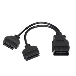 Cabos personalizados 16Pin macho para fêmea OBD OBD2 J1962 Splitter Y <span class=keywords><strong>Cable</strong></span> Cablagem de automóvel - Product Image 4