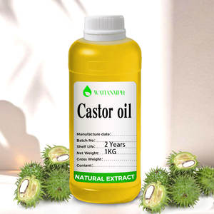 100% naturale puro organico olio di ricino spremuto a freddo di buona qualità olio vettore per la crescita dei capelli e la cura della pelle 1kg di massa OEM/ODM - Product Image 1
