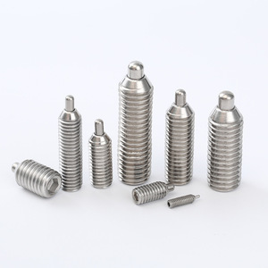 304 Stainless Steel Plunger Screw M12 M10 M6 Cylindrical Head Industrial Spring Pin Right Hand Thread - Product Image 1
