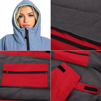 OEM Parka de bain surdimensionnée, coupe-vent et imperméable pour femmes, manteau chaud à capuche, poncho de surf, combinaison à séchage rapide, serviette de plage, robe à langer