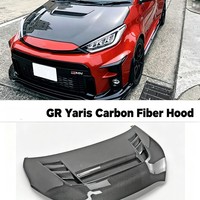 Pour Toyota GR Yaris OEM VRS DK Style Cache de ventilation de capot avant en fibre de carbone Pièces de carrosserie automobile