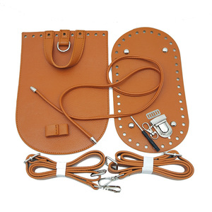 Sac de Base ovale Sac à dos tissé Matériel Flip Cover Coussin Base Nail Bottom Shaper avec trous pour bricolage Sac seau à tricoter - Product Image 3