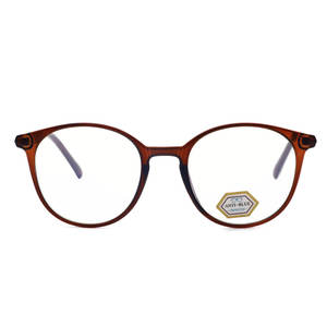 Lunettes de vue rondes rétro grises à monture complète, protection anti-lumière bleue, unisexe adulte 314 - Product Image 5