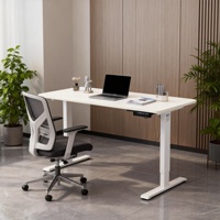 Bureau électrique ergonomique en bois au design moderne, réglable en hauteur, extensible, idéal pour les gamers, table d'ordinateur pour le bureau à domicile
