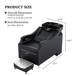 Nueva cama semireclinable para lavado de cabello, exclusiva para peluquerías y barberías, con sistema de llenado de agua, estilo europeo, sencilla, para estilismo capilar. - Product Image 3