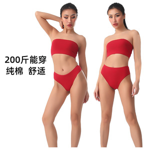Braguitas de Encaje Sexy para Mujer, Talla Grande, Color Rojo, 100% Algodón, Tejido Sin Costuras, Estilo Bikini, Suministro ODM 2025 - Product Image 3