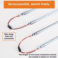 Barre lumineuse LED 90 cm à détecteur de mouvement pour armoire, 220 V, haute tension, profil rigide, adhésive, pour cuisine, chambre, décoration intérieure