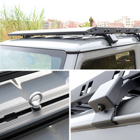 JOP4X4 Porte-bagages de toit de voiture en aluminium 19-24 2 portes pour Suzuki 4th Gen Jimny Sierra JB64 JB74 Matériau en acier