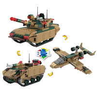 Jouets de construction COGO, modèle de véhicule transformable en avion, cadeau pour garçon, jouets de construction