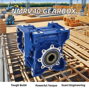 Reductor de velocidad de engranajes helicoidales NMRV40 de alta calidad, excelente caja de engranajes planetarios para motor de maquinaria de construcción, caja de engranajes helicoidales NMRV63 de alta velocidad - Product Image 2
