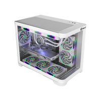 KINPOWER-Étui de jeu Atx, mini ITS refroidi à l'eau, pour ordinateur, blanc