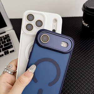 Coques de téléphone magnétiques givrées antichoc avec protection d'objectif pour <span class=keywords><strong>iPhone</strong></span> 17 Air, 16, 15, 14 Pro Max – Vente en gros - Product Image 3