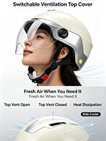 Casque de vélo électrique MOON M06, nouveau modèle, en matériau PC, moulage intégré, avec visière transparente, homologué CE, pour la sécurité des adultes lors de la conduite