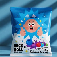 Op maat gemaakte speciale gevormde blauwe bessen snackzak met digitale print, hersluitbare zak, verpakkingspouch voor fruit snoep, handig voor onderweg
