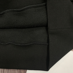 Autumn Custom Rhinestone 310Gsm Fleece Anti-wrinkle Versatile Pullover Thick Elastic <b>Ribbed</b> Basic Oversized Hoodie Unisex - Product Image 6