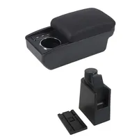 Vtear pour RAM 700 2017-2022 Boîte d'accoudoir ABS multifonctionnelle avec rangement et porte-gobelet USB avant Accessoires de style intérieur pour voiture