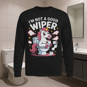 Camiseta de manga larga con diseño de I'm Not A Good Wiper, humor para adultos - Product Image 3