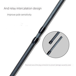 NUEVO OEM 3.6m3.5LB1K Fibra de carbono envuelta Japón Fujifilm Gold estándar rueda reforzada caña de pescar y caña de fundición de seguimiento - Product Image 6