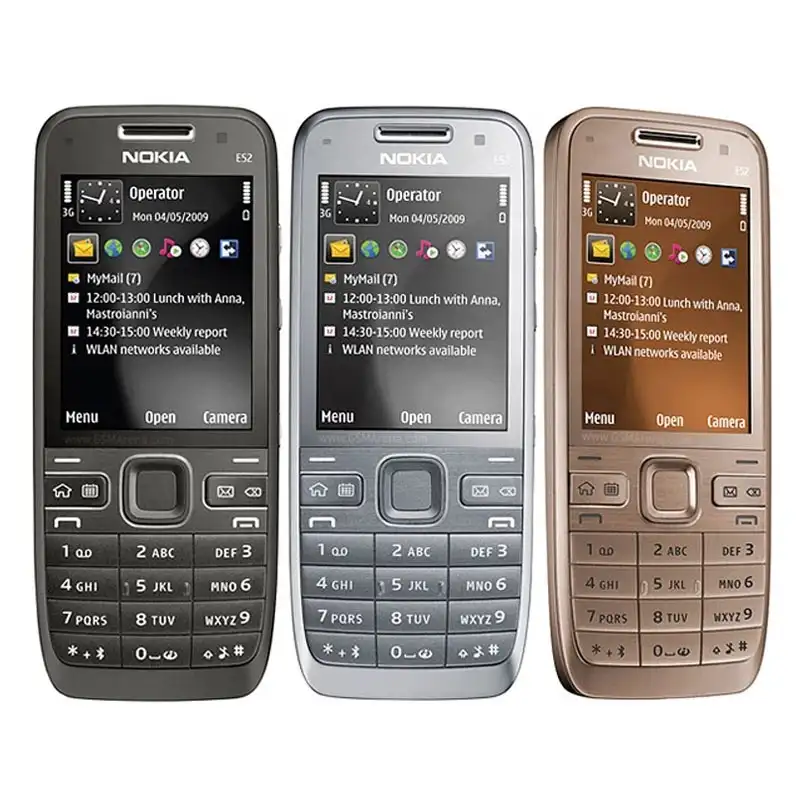 Nokia E52 — téléphone portable d'origine, débloqué, WIFI, GPS, 3G, clavier arabe et russe