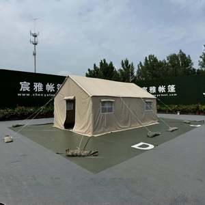 Double Layer Winter Custom Logo Four Season Oxford Desert 10 Man <b>Frame</b> Tube Tent for Sale - Product Image 3