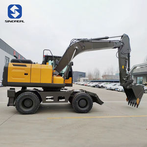 <span class=keywords><strong>Mini</strong></span>-excavatrice compacte à roues à faible coût avec godet hydraulique, pièces adaptées aux projets de démolition et aux entreprises de location - Product Image 6