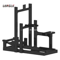 Siège de jeu confortable Profil en aluminium noir 8080 Avion SIM Racing Rig Simulateur de conduite Cockpit Extrusion d'aluminium