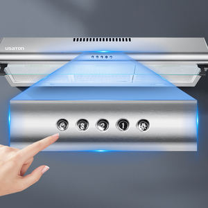 Montado en la pared <span class=keywords><strong>de</strong></span> alta eficiencia personalizado <span class=keywords><strong>de</strong></span> China al por mayor <span class=keywords><strong>de</strong></span> bienvenida <span class=keywords><strong>de</strong></span> moda buen <span class=keywords><strong>precio</strong></span> chimenea LED <span class=keywords><strong>campana</strong></span> <span class=keywords><strong>extractora</strong></span> para Cocina - Product Image 5