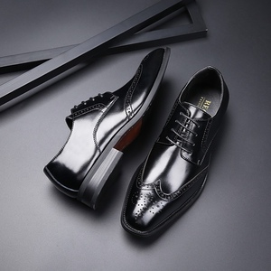 <span class=keywords><strong>Scarpe</strong></span> Formali da <span class=keywords><strong>Uomo</strong></span> in Pelle con Decorazioni Brogue, Allacciatura Traspirante e Punta Quadrata - Product Image 5