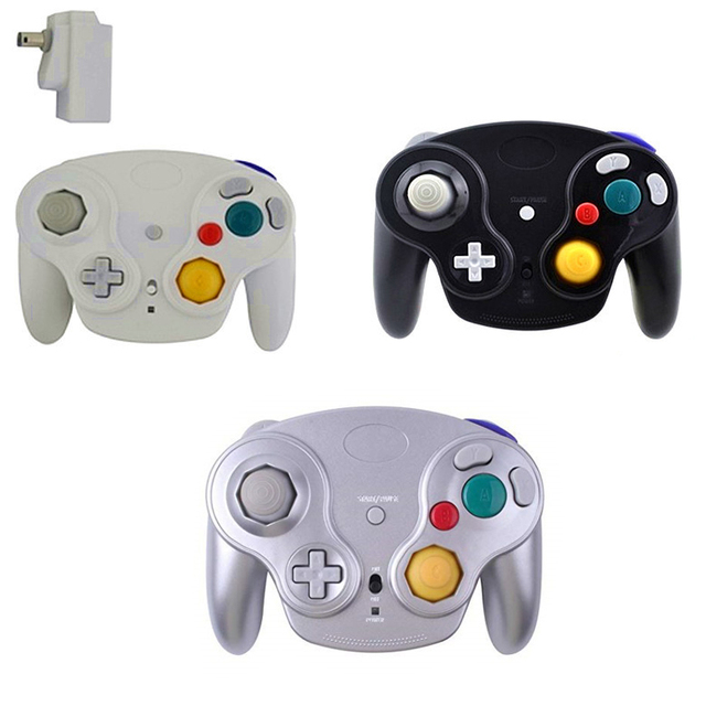 Wireless Gamepad Controller for NGC Game Console 2.4G Adapter Wireless Joystick for GameCube Control
